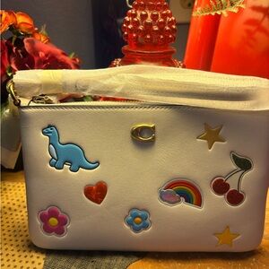 Coach Essential Small Wristlet w/Sticker Prints